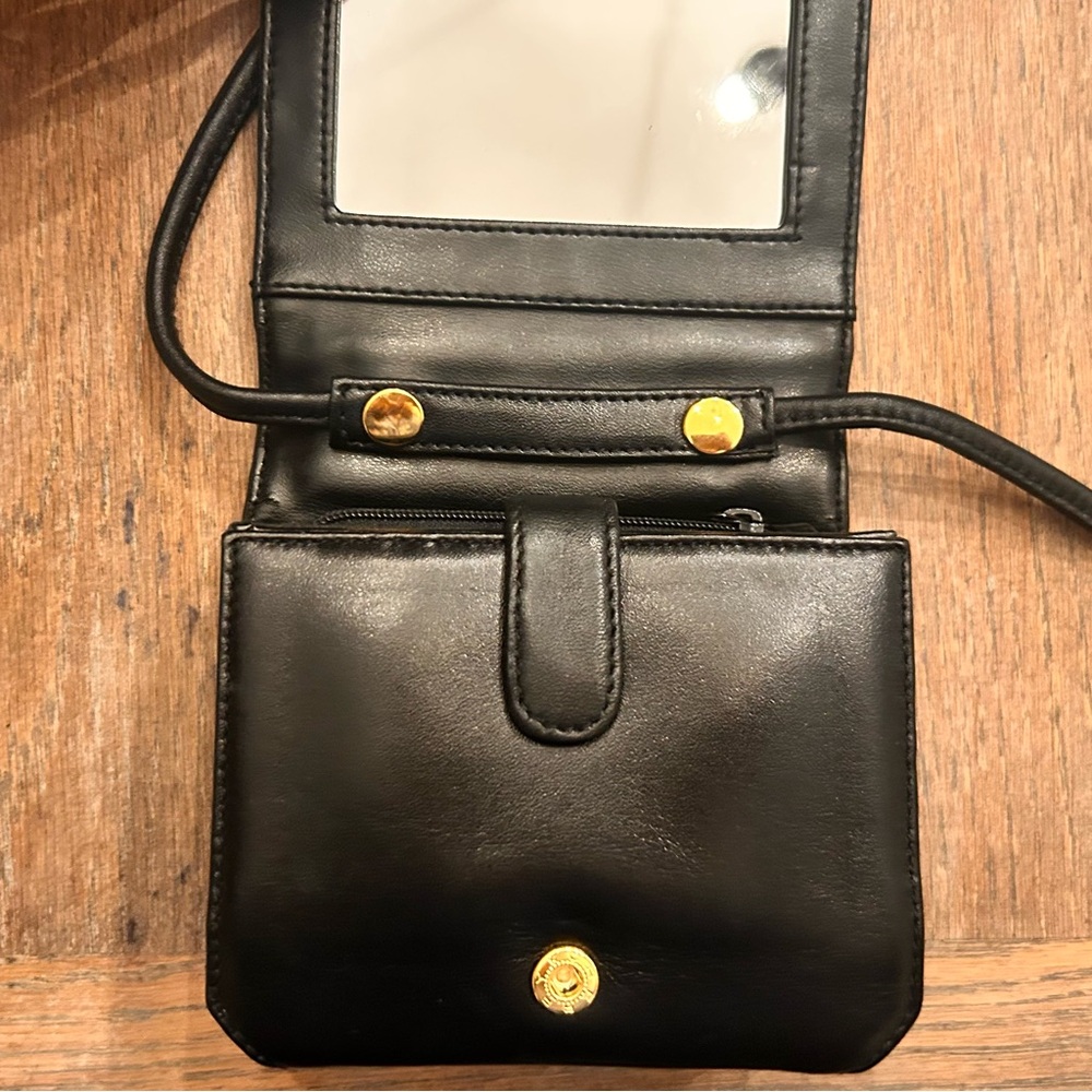 Etienne Aigner Black Leather Crossbody Bag - Picture 10 of 14